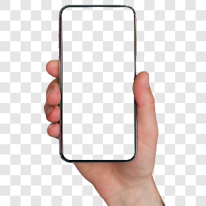 Imagem mao segurando celular sem fundo